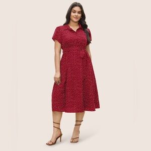Bloomchic Red Polka Dot Dress Size 22/24
